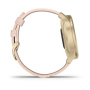 Garmin  VIVOMOVE STYLE светло-золотистый с плетеным нейлоновым розовым ремешком Garmin  VIVOMOVE STYLE светло-золотистый с плетеным нейлоновым розовым ремешком