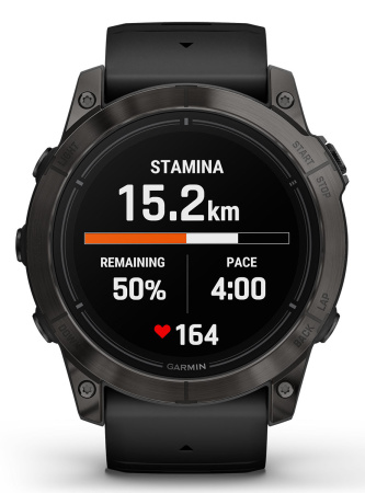 Garmin EPIX Pro (Gen 2) Sapphire Edition 51 мм,, титановый угольно-серый, DLC, черный силиконовый ремешок