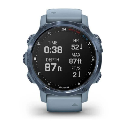 Garmin DESCENT MK2S голубой корпус c силиконовым ремешком цвета морской пены