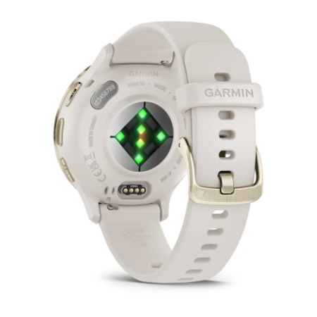 Garmin VENU 3S цвета слоновой кости с золотистым безелем Garmin VENU 3S цвета слоновой кости с золотистым безелем