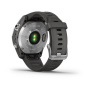 Garmin FENIX 7S серебристый с графитовым силиконовым ремешком