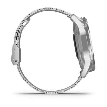 Garmin VIVOMOVE LUXE серебристый с серебристым ремешком Garmin VIVOMOVE LUXE серебристый с серебристым ремешком