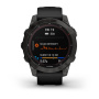Garmin FENIX 7 Sapphire Solar титановый черный DLC с черным ремешком