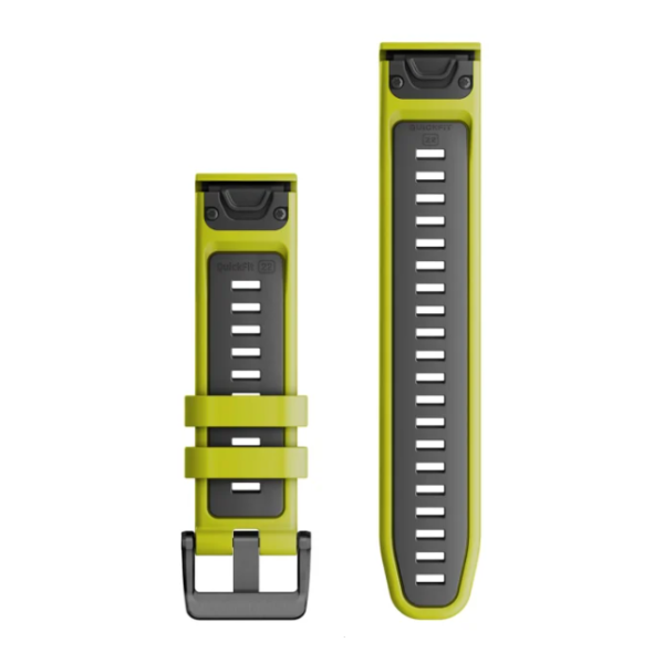 Garmin QUICKFIT 22 ММ (силиконовый) Electric Lime/Graphite Garmin QUICKFIT 22 ММ (силиконовый) Electric Lime/Graphite