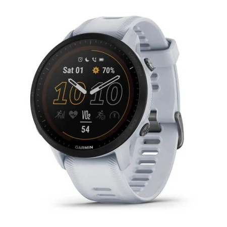 Garmin FORERUNNER 955 Solar с белым ремешком Garmin FORERUNNER 955 Solar с белым ремешком