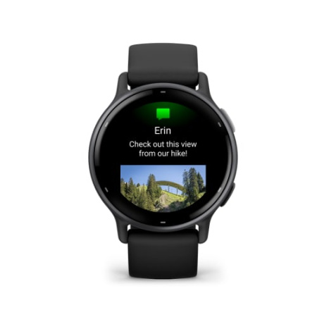 Garmin VIVOACTIVE 5 черные с серым безелем и силиконовым ремешком Garmin VIVOACTIVE 5 черные с серым безелем и силиконовым ремешком