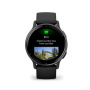 Garmin VIVOACTIVE 5 черные с серым безелем и силиконовым ремешком Garmin VIVOACTIVE 5 черные с серым безелем и силиконовым ремешком