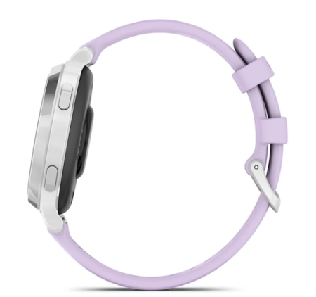 Garmin LILY 2 Active Серебристые с фиолетовым силиконовым ремешком Jasmine