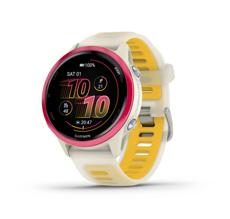 Garmin  FORERUNNER 570 42mm Bone with Raspberry and Mango Garmin  FORERUNNER 570 42mm Bone with Raspberry and Mango