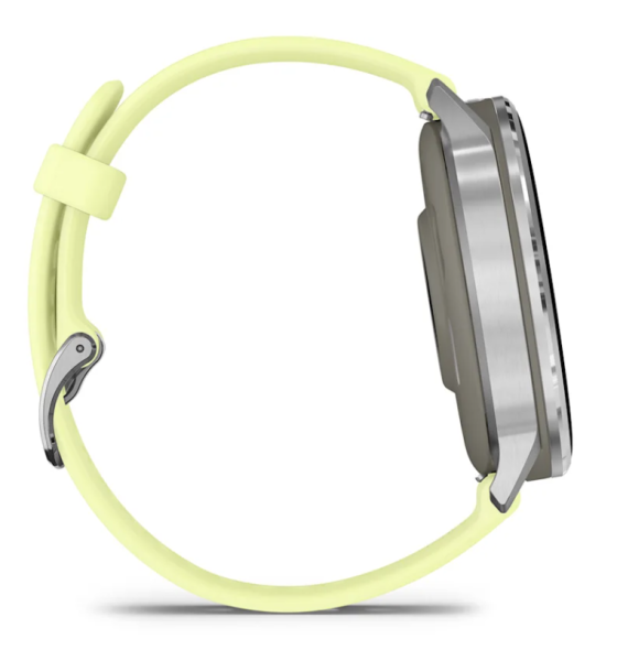 Garmin VENU 4  45 mm, Silver with Citron Silicone band Garmin VENU 4  45 mm, Silver with Citron Silicone band