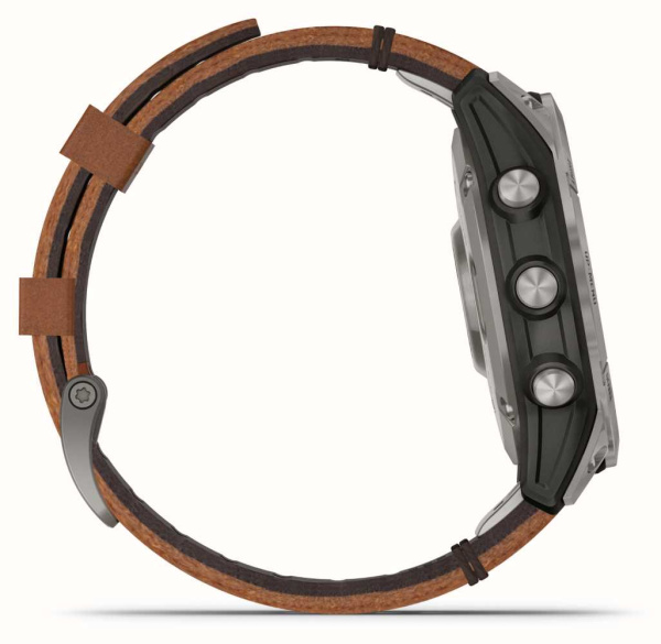 Garmin FENIX 7 Pro Sapphire Solar с кожаным ремешком Garmin FENIX 7 Pro Sapphire Solar с кожаным ремешком